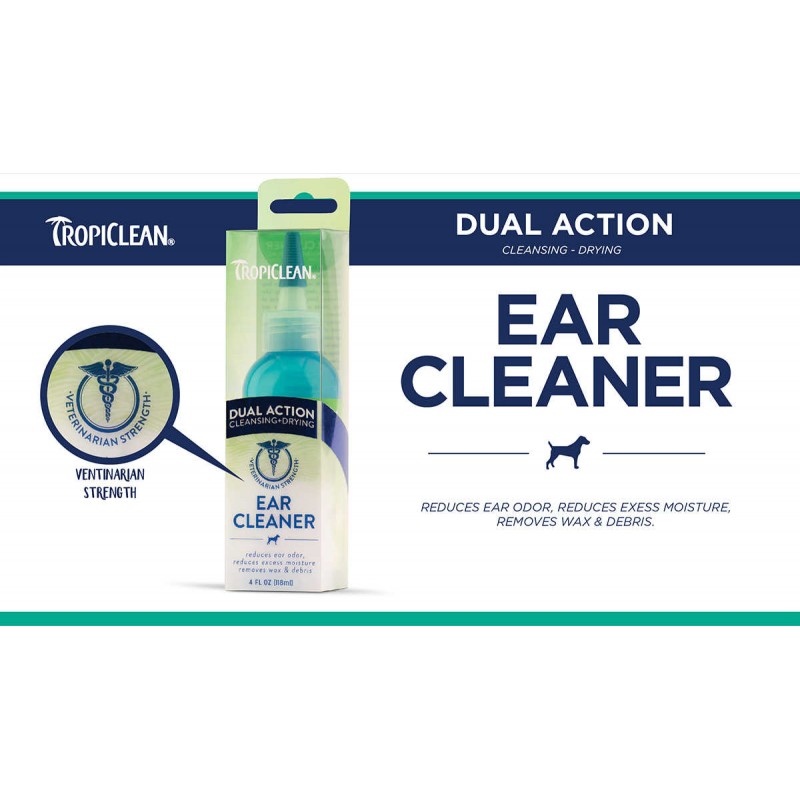 TROPICLEAN EAR CLEANER DUAL ACTION - ΚΑΘΑΡΙΣΤΙΚΟ ΑΥΤΙΩΝ 118ml TROPICLEAN EAR CLEANER DUAL ACTION - ΚΑΘΑΡΙΣΤΙΚΟ ΑΥΤΙΩΝ 118ml