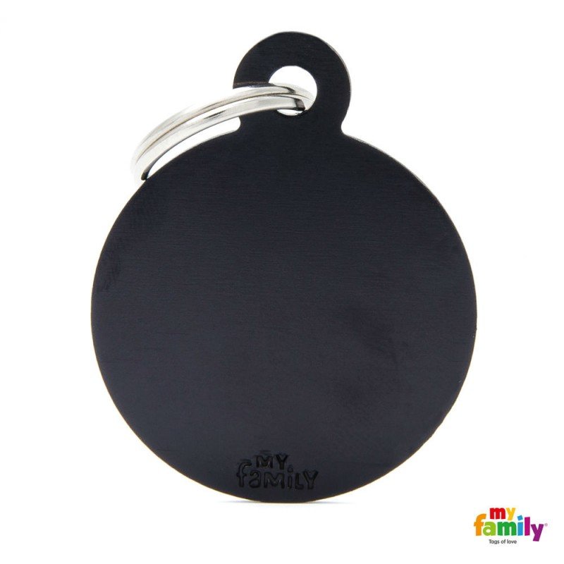 TAYTOTHTA MY FAMILY BASIC BLACK ROUND LARGE TAG 4X3CM ΤΑΥΤΟΤΗΤΕΣ TAYTOTHTA MY FAMILY BASIC BLACK ROUND LARGE TAG 4X3CM ΤΑΥΤΟΤΗΤΕΣ