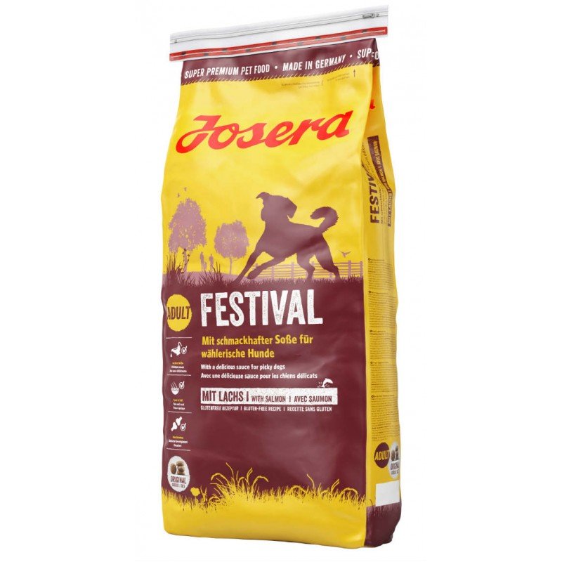 JOSERA FESTIVAL GLUTEN FREE 15kg σολομός ΞΗΡΑ ΤΡΟΦΗ ΣΚΥΛΟΥ JOSERA FESTIVAL GLUTEN FREE 15kg σολομός ΞΗΡΑ ΤΡΟΦΗ ΣΚΥΛΟΥ