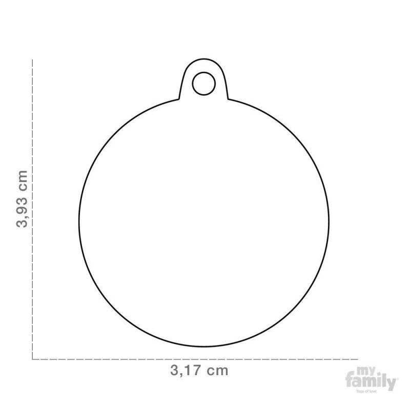 MY FAMILY BASIC ROUND PURPLE LARGE TAG 4X3CM ΤΑΥΤΟΤΗΤΕΣ MY FAMILY BASIC ROUND PURPLE LARGE TAG 4X3CM ΤΑΥΤΟΤΗΤΕΣ