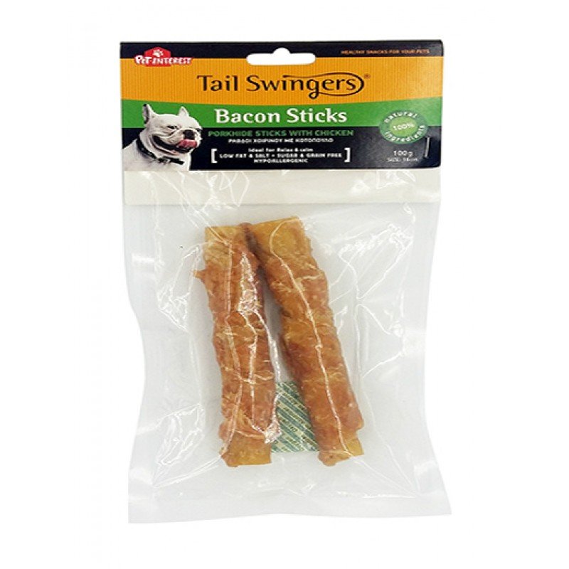 BACON STICKS ΜΕ ΚΟΤΟΠΟΥΛΟ ΤΗΣ PET INTEREST 100GR (2TMX) BACON STICKS ΜΕ ΚΟΤΟΠΟΥΛΟ ΤΗΣ PET INTEREST 100GR (2TMX)
