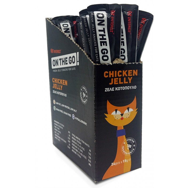 ΛΙΧΟΥΔΙΕΣ ΓΑΤΑΣ ΤΗΣ PET INTEREST ON THE GO CHICKEN JELLY 15GR ΛΙΧΟΥΔΙΕΣ ΓΑΤΑΣ ΤΗΣ PET INTEREST ON THE GO CHICKEN JELLY 15GR