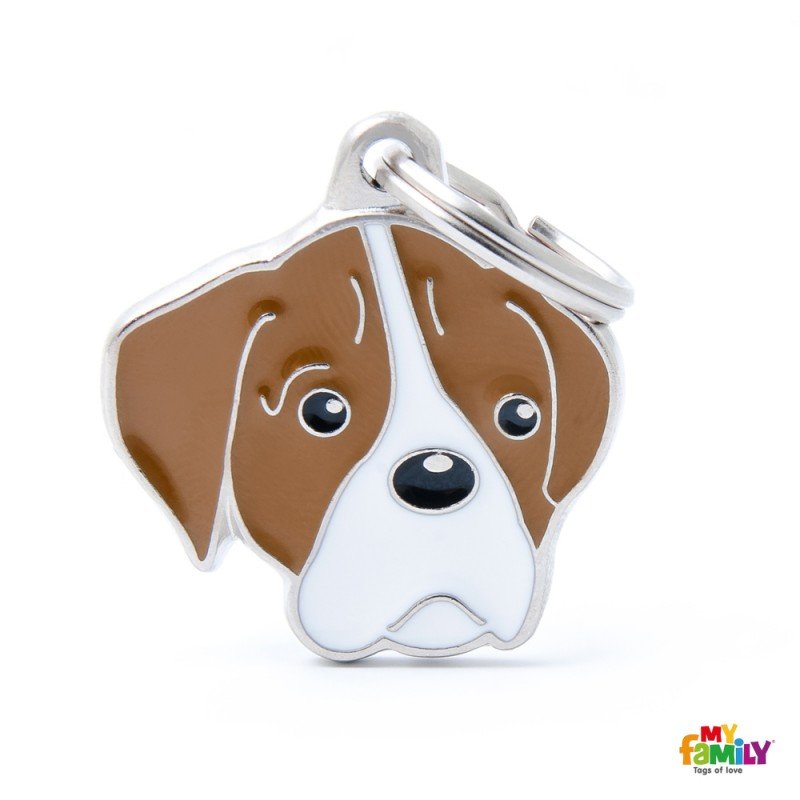 ΤΑΥΤΟΤΗΤΑ ΣΚΥΛΟΥ MY FAMILY BOXER BROWN AND WHITE ΤΑΥΤΟΤΗΤΕΣ ΤΑΥΤΟΤΗΤΑ ΣΚΥΛΟΥ MY FAMILY BOXER BROWN AND WHITE ΤΑΥΤΟΤΗΤΕΣ
