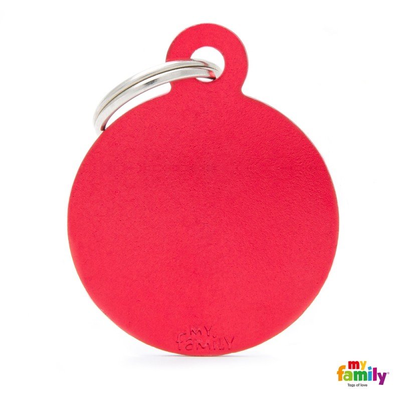 MY FAMILY BASIC RED ROUND LARGE TAG 4X3CM ΤΑΥΤΟΤΗΤΕΣ MY FAMILY BASIC RED ROUND LARGE TAG 4X3CM ΤΑΥΤΟΤΗΤΕΣ