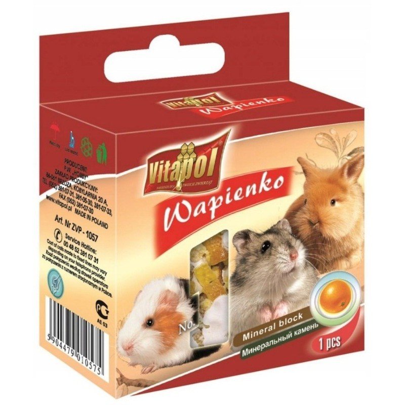 Vitapol Ασβέστιο με γεύση πορτοκαλι 40gr ΤΡΟΦΕΣ ΚΟΥΝΕΛΙΩΝ Vitapol Ασβέστιο με γεύση πορτοκαλι 40gr ΤΡΟΦΕΣ ΚΟΥΝΕΛΙΩΝ