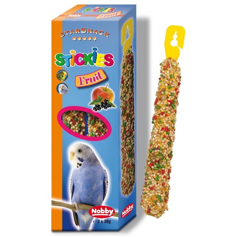 Nobby Sticks Για Παπαγαλάκια Με Φρούτα 