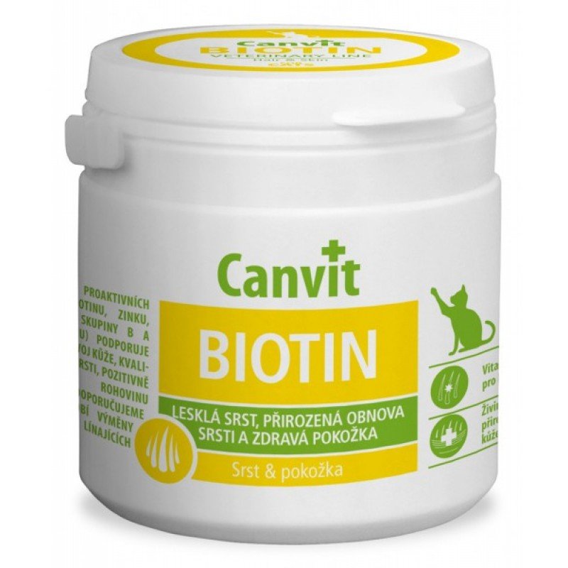 CanVit Biotin Cat για υγιές δέρμα και τρίχωμα 100 δισκία ΣΥΜΠΛΗΡΩΜΑΤΑ ΔΙΑΤΡΟΦΗΣ & ΒΙΤΑΜΙΝΕΣ ΓΑΤΑΣ