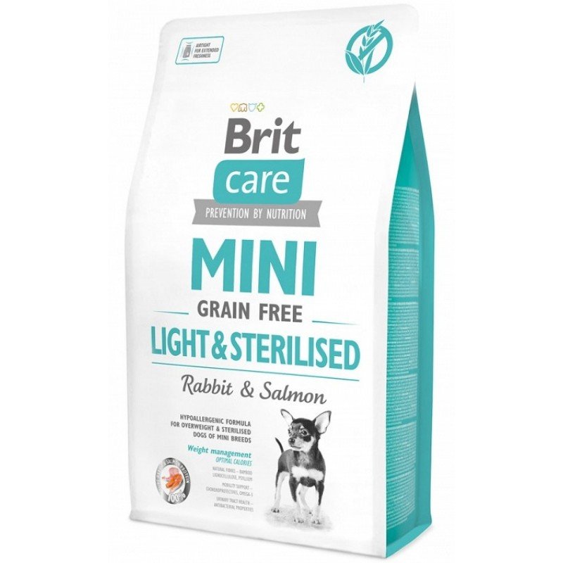 Brit Care Grain Free Mini Light & Sterilised 2kg ΞΗΡΑ ΤΡΟΦΗ ΣΚΥΛΟΥ