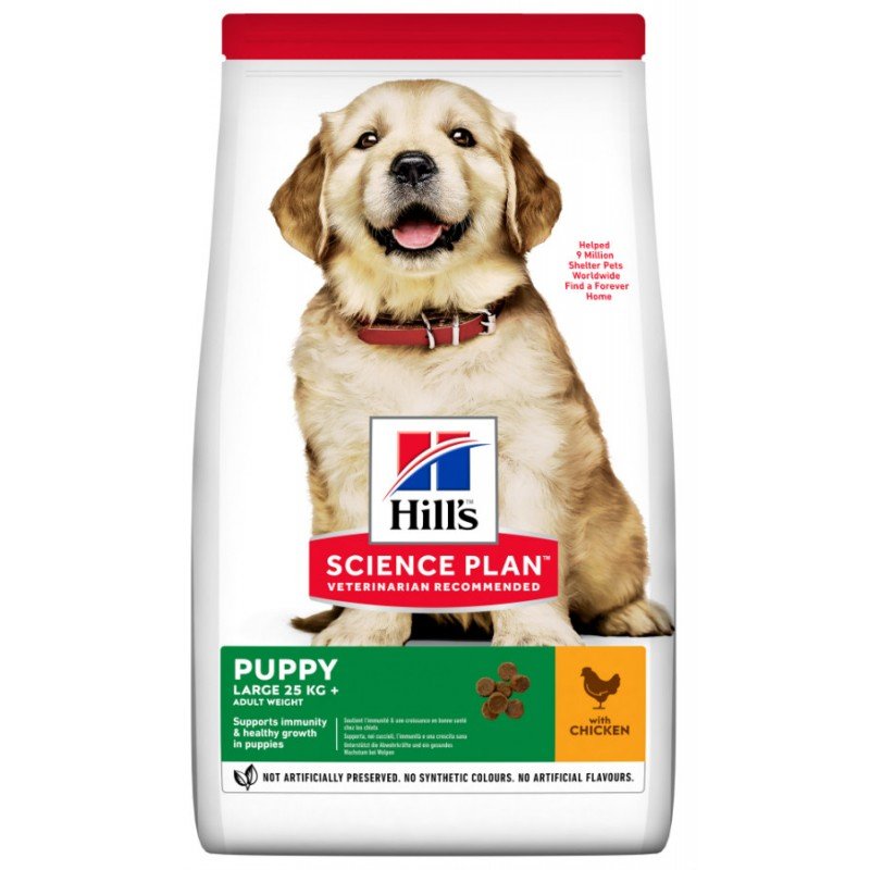 Hill's Science Plan Puppy Large Breed για Σκύλους με Κοτόπουλο 14,5kg (11,5kg +3kg Δώρο) ΣΚΥΛΟΙ