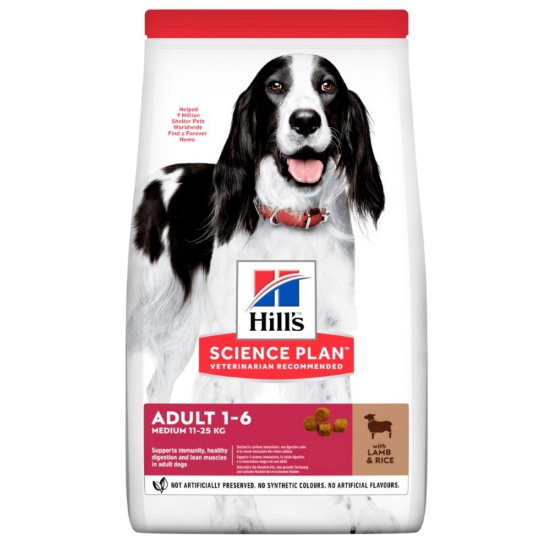 Hill's Science Plan Adult Medium για Σκύλους με Αρνί & Ρύζι 14kg ΣΚΥΛΟΙ