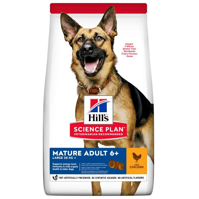 Hill's Science Plan Mature Adult 6+ Large Breed Για Σκύλους Με Κοτόπουλο 14kg (11kg + 3kg Δώρο) ΣΚΥΛΟΙ