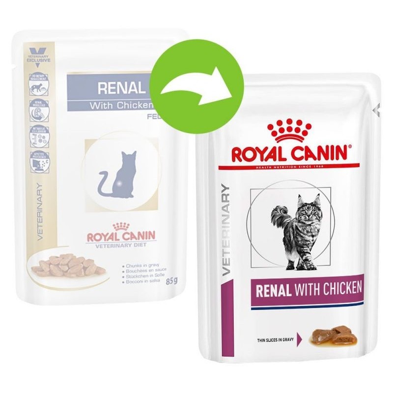 Royal Canin Diet Cat Renal με Κοτόπουλο 12x85gr (12 Τεμάχια) ΥΓΡΗ ΤΡΟΦΗ -  ΚΟΝΣΕΡΒΕΣ ΓΑΤΑΣ
