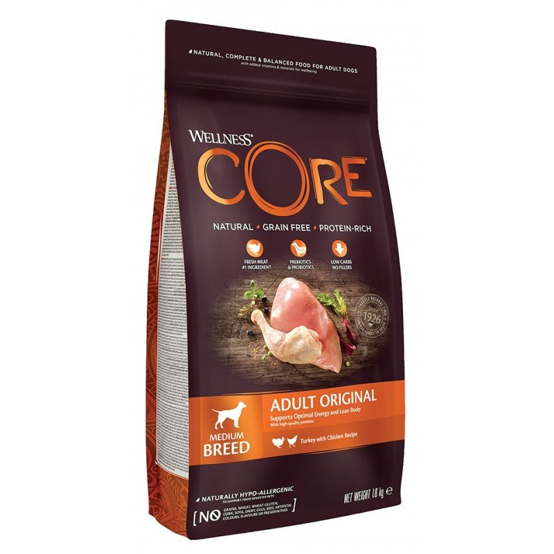 Wellness Core Adult Original Turkey & Chicken 1,8kg ΞΗΡΑ ΤΡΟΦΗ ΣΚΥΛΟΥ