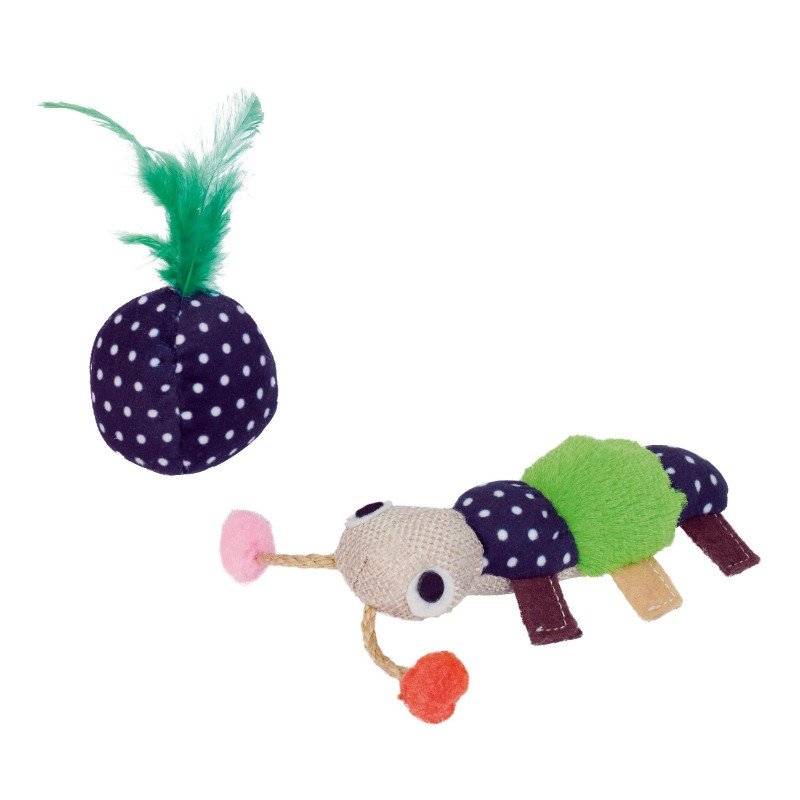 Nobby Παιχνίδι Γάτας Worm and Ball με Catnip 2 τεμάχια ΠΑΙΧΝΙΔΙΑ ΓΑΤΑΣ Nobby Παιχνίδι Γάτας Worm and Ball με Catnip 2 τεμάχια ΠΑΙΧΝΙΔΙΑ ΓΑΤΑΣ