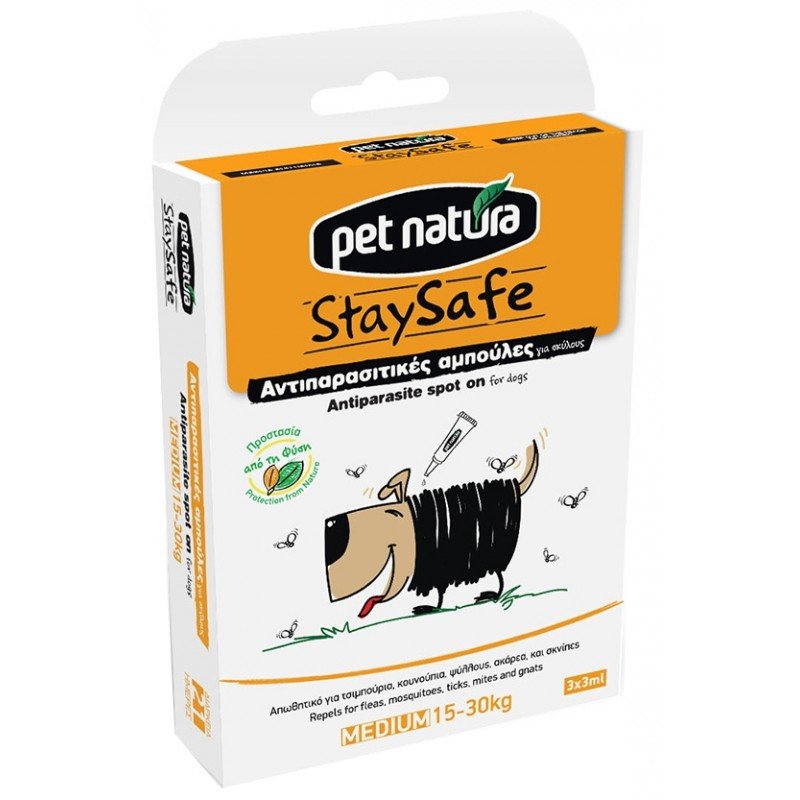 PET NATURA ΦΥΤΙΚΕΣ ΑΝΤΙΠΑΡΑΣΙΤΙΚΕΣ ΑΜΠΟΥΛΕΣ ΣΚΥΛΟΥ MEDIUM 3ΤΜΧ ΑΝΤΙΠΑΡΑΣΙΤΙΚΑ ΣΚΥΛΟΥ PET NATURA ΦΥΤΙΚΕΣ ΑΝΤΙΠΑΡΑΣΙΤΙΚΕΣ ΑΜΠΟΥΛΕΣ ΣΚΥΛΟΥ MEDIUM 3ΤΜΧ ΑΝΤΙΠΑΡΑΣΙΤΙΚΑ ΣΚΥΛΟΥ