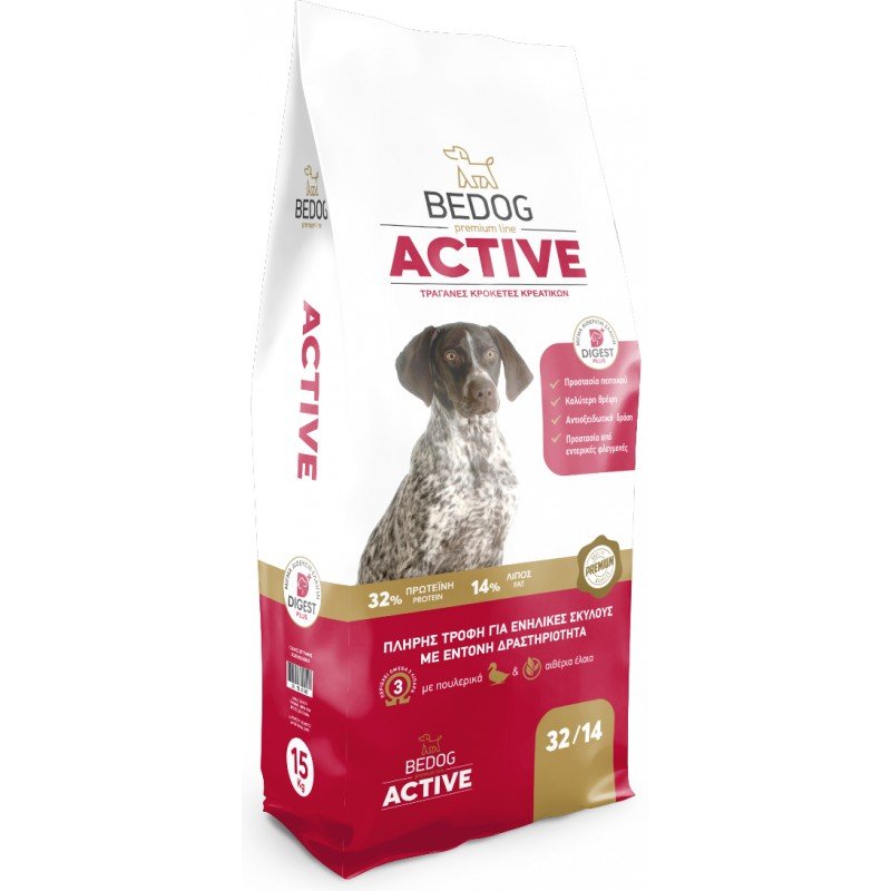 BEDOG ACTIVE 15KG ΣΚΥΛΟΙ BEDOG ACTIVE 15KG ΣΚΥΛΟΙ