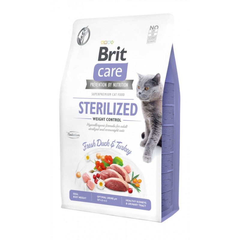Brit Care Cat Sterilized Weight Control 7kg ΞΗΡΑ ΤΡΟΦΗ ΓΑΤΑΣ