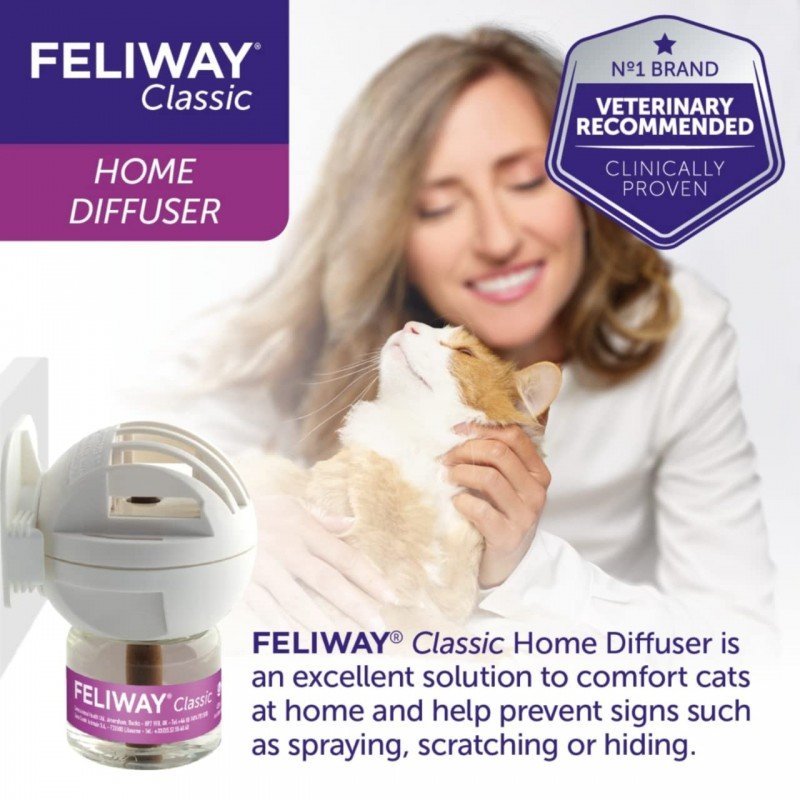 Feliway Classic Diffuser (ηλεκτρική συσκευή + ανταλλακτικό) 48ml για το στρες στις Γάτες ΓΑΤΕΣ Feliway Classic Diffuser (ηλεκτρική συσκευή + ανταλλακτικό) 48ml για το στρες στις Γάτες ΓΑΤΕΣ