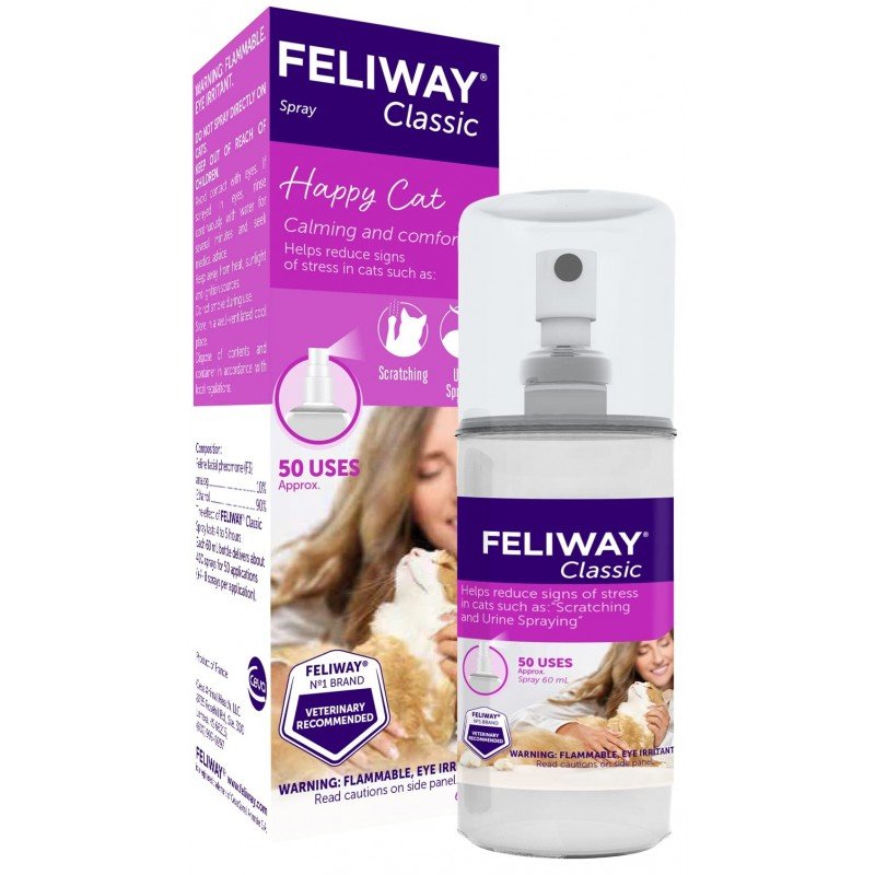 Feliway Spray 60ml για την αντιμετώπιση του στρες στις Γάτες ΓΑΤΕΣ Feliway Spray 60ml για την αντιμετώπιση του στρες στις Γάτες ΓΑΤΕΣ