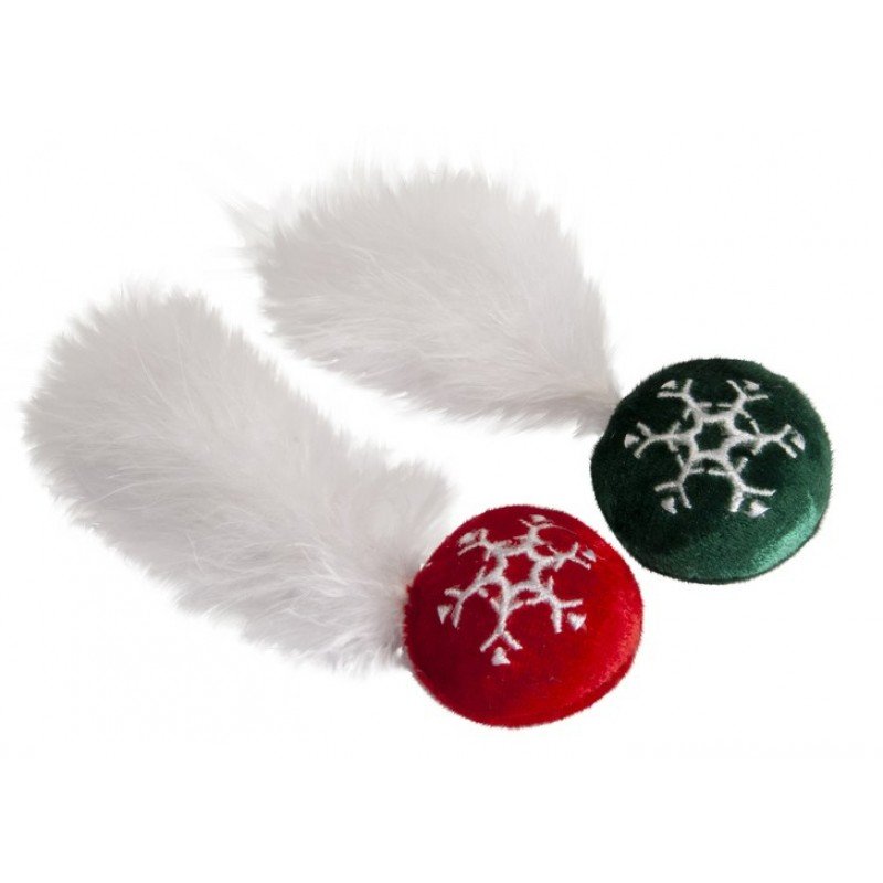 Χριστουγεννιάτικο Παιχνίδι Camon Cat Plush Feathers 5cm 2τμχ ΓΑΤΕΣ