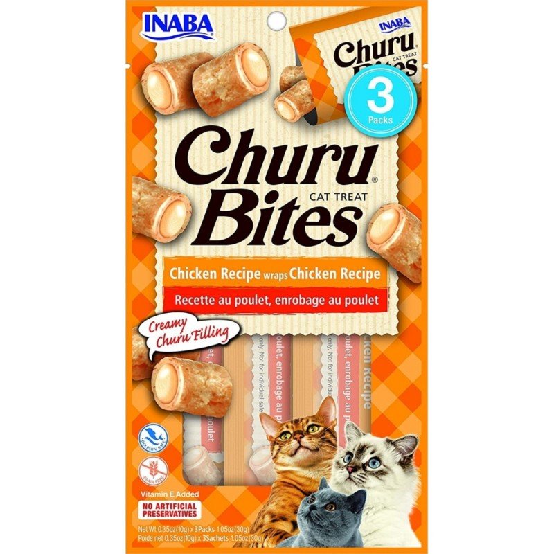 Λιχουδιά Churu Cat Bites Chicken 3 x 10gr ΛΙΧΟΥΔΙΕΣ ΓΑΤΑΣ Λιχουδιά Churu Cat Bites Chicken 3 x 10gr ΛΙΧΟΥΔΙΕΣ ΓΑΤΑΣ