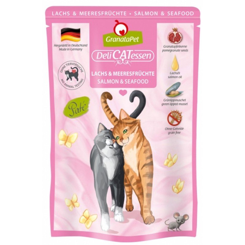 Granatapet Delicatessen 85gr με Σολομό και Θαλασσινά ΓΑΤΕΣ Granatapet Delicatessen 85gr με Σολομό και Θαλασσινά ΓΑΤΕΣ