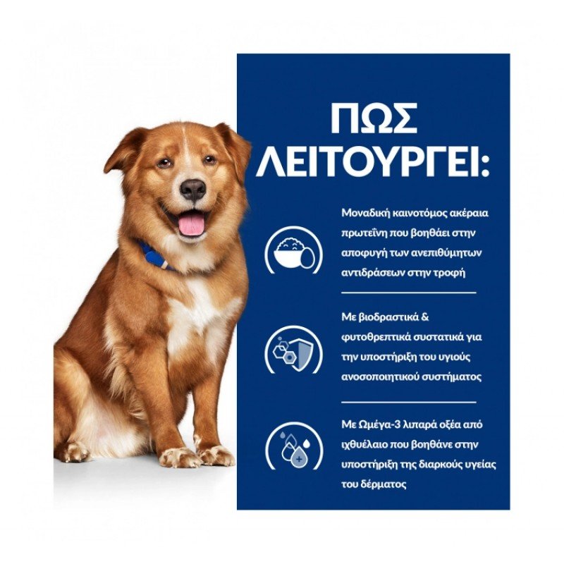Hill's Prescription Diet Derm Complete Skin Care and Food Sensitivities Για Σκύλους 12kg (10 + 2kg Δώρο) ΣΚΥΛΟΙ Hill's Prescription Diet Derm Complete Skin Care and Food Sensitivities Για Σκύλους 12kg (10 + 2kg Δώρο) ΣΚΥΛΟΙ
