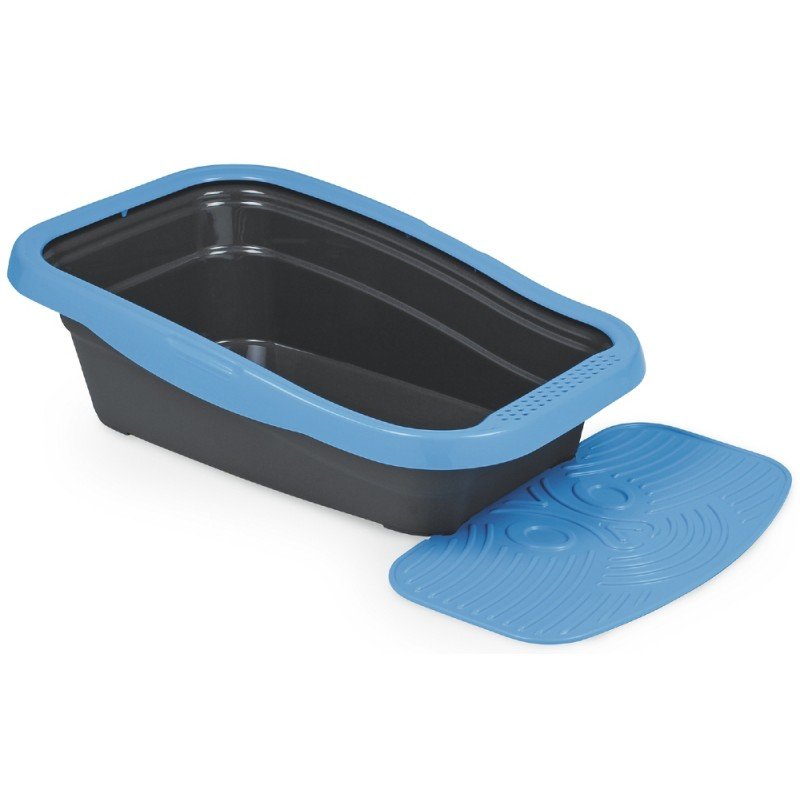 Λεκάνη Γάτας Ανοιχτή Mps Nella με πατάκι 58x37x18cm Μπλε ΓΑΤΕΣ Λεκάνη Γάτας Ανοιχτή Mps Nella με πατάκι 58x37x18cm Μπλε ΓΑΤΕΣ
