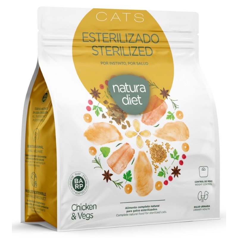 Natura Diet Cat Sterilized Chicken 400gr (1 + 1 Δώρο) ΓΑΤΕΣ Natura Diet Cat Sterilized Chicken 400gr (1 + 1 Δώρο) ΓΑΤΕΣ