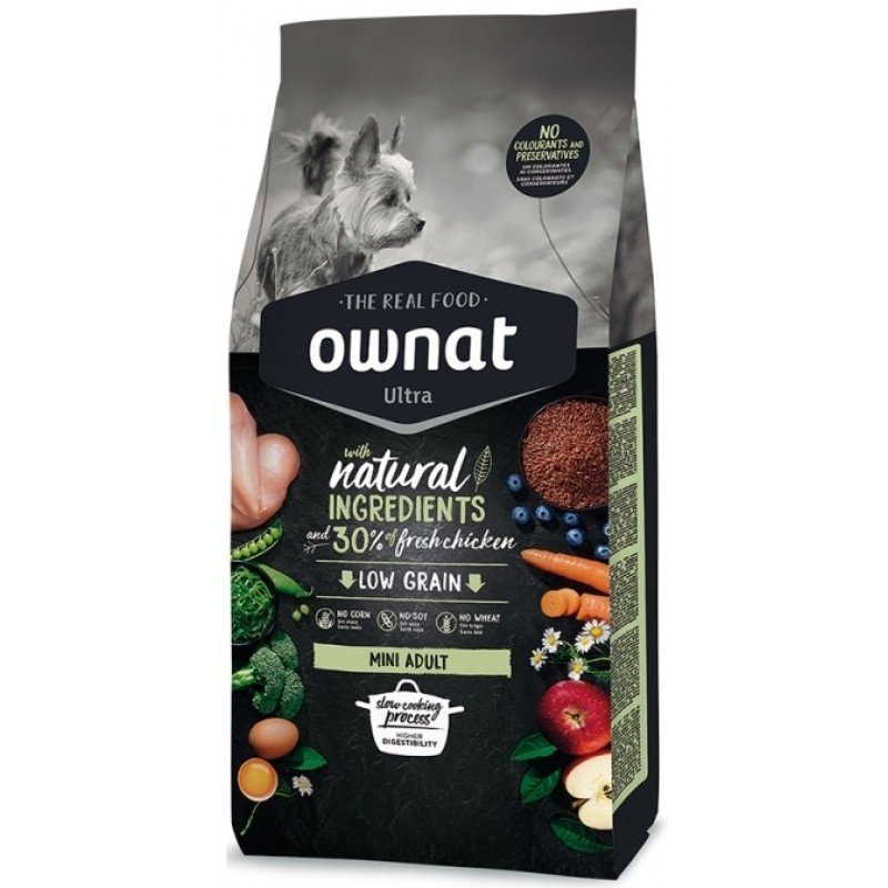 Ownat Ultra Low Grain Mini Adult 3kg ΞΗΡΑ ΤΡΟΦΗ ΣΚΥΛΟΥ Ownat Ultra Low Grain Mini Adult 3kg ΞΗΡΑ ΤΡΟΦΗ ΣΚΥΛΟΥ