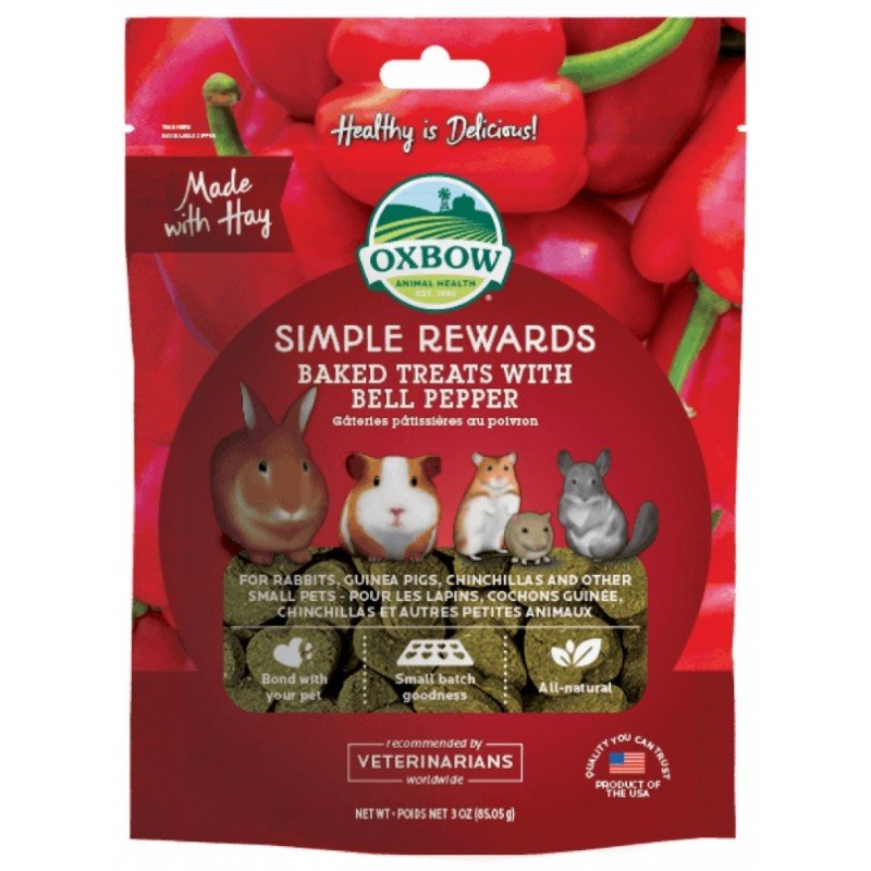 Λιχουδιές Τρωκτικών Oxbow Simple Rewards Baked με πιπεριά 56gr ΜΙΚΡΑ ΖΩΑ - ΚΟΥΝΕΛΙΑ Λιχουδιές Τρωκτικών Oxbow Simple Rewards Baked με πιπεριά 56gr ΜΙΚΡΑ ΖΩΑ - ΚΟΥΝΕΛΙΑ