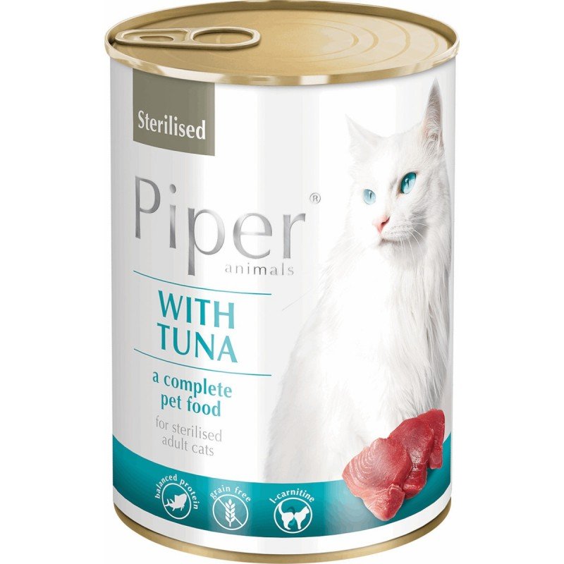 Κονσέρβα Γάτας Piper Cat Adult Sterilised Tuna (Τόνος) Can 400gr ΓΑΤΕΣ
