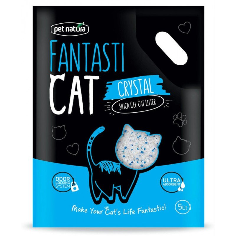Κρυσταλλική άμμος Pet Natura Fantastic Cat 2kg ( 5lt) ΓΑΤΕΣ Κρυσταλλική άμμος Pet Natura Fantastic Cat 2kg ( 5lt) ΓΑΤΕΣ