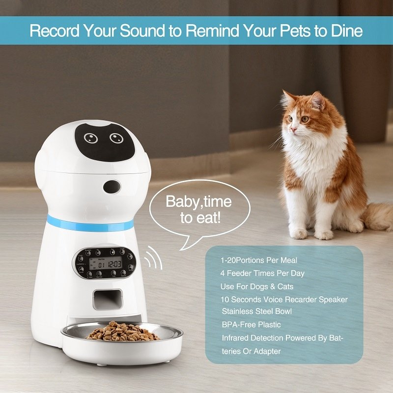 Αυτόματη Ηλεκτρονική Ταΐστρα Pet Feeder Robert 3,5L ΜΠΟΛΑΚΙΑ-ΤΑΙΣΤΡΕΣ Αυτόματη Ηλεκτρονική Ταΐστρα Pet Feeder Robert 3,5L ΜΠΟΛΑΚΙΑ-ΤΑΙΣΤΡΕΣ
