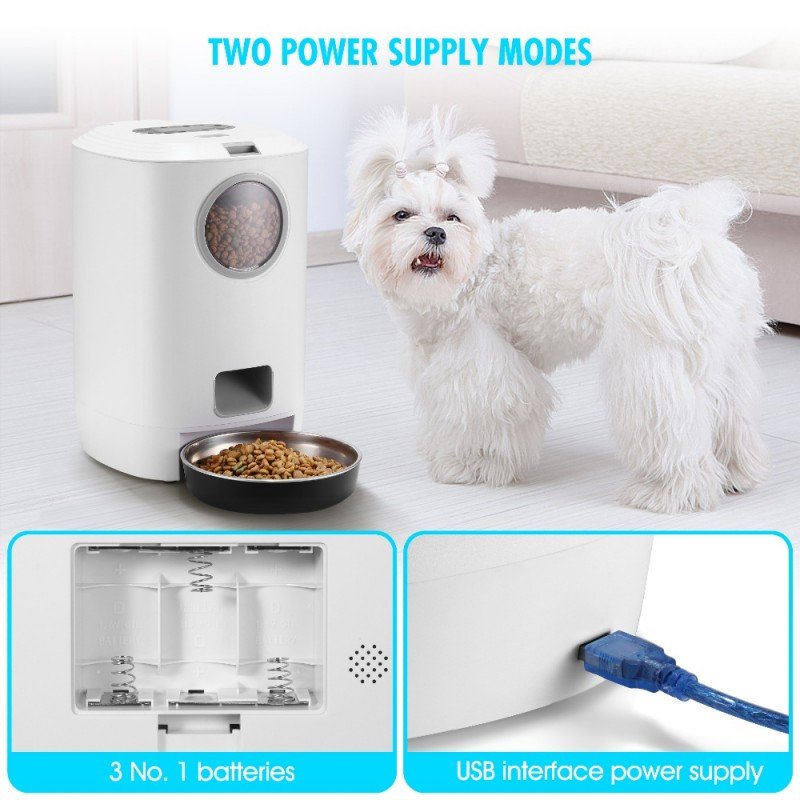 Αυτόματη Ηλεκτρονική Ταΐστρα Pet Feeder 4,5L ΜΠΟΛΑΚΙΑ-ΤΑΙΣΤΡΕΣ Αυτόματη Ηλεκτρονική Ταΐστρα Pet Feeder 4,5L ΜΠΟΛΑΚΙΑ-ΤΑΙΣΤΡΕΣ