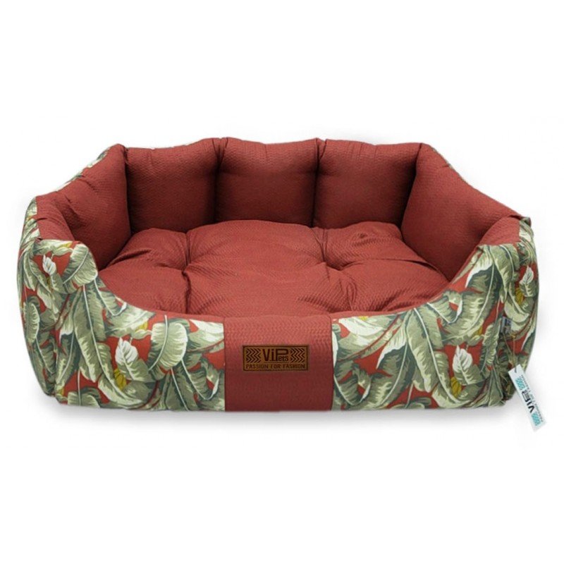 Κρεβατάκι V.I.Pets Comfy Cotton Tropical Νο3 Red 76x68cm ΣΚΥΛΟΙ Κρεβατάκι V.I.Pets Comfy Cotton Tropical Νο3 Red 76x68cm ΣΚΥΛΟΙ