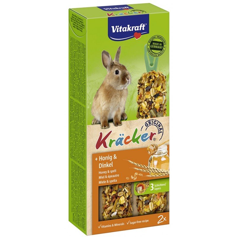 Vitakraft Kracker Duo για κουνέλια με μέλι & σιτηρά 2τμχ ΤΡΟΦΕΣ ΚΟΥΝΕΛΙΩΝ Vitakraft Kracker Duo για κουνέλια με μέλι & σιτηρά 2τμχ ΤΡΟΦΕΣ ΚΟΥΝΕΛΙΩΝ