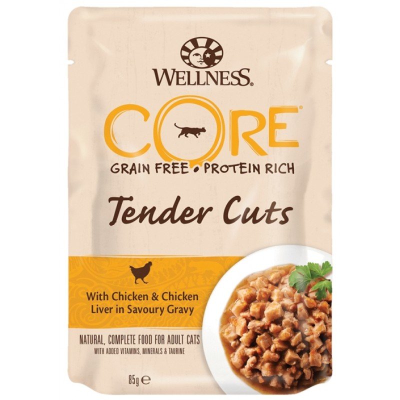 Wellness Core Tender Cuts Fillets Κοτόπουλο & Συκώτι Κοτόπουλου σε σάλτσα 24 x 85gr ΥΓΡΗ ΤΡΟΦΗ - ΚΟΝΣΕΡΒΕΣ ΓΑΤΑΣ Wellness Core Tender Cuts Fillets Κοτόπουλο & Συκώτι Κοτόπουλου σε σάλτσα 24 x 85gr ΥΓΡΗ ΤΡΟΦΗ - ΚΟΝΣΕΡΒΕΣ ΓΑΤΑΣ