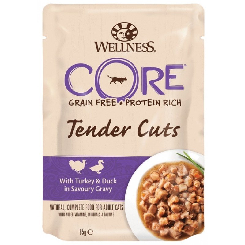 Wellness Core Tender Cuts Fillets Γαλοπούλα & Πάπια σε σάλτσα 24 x 85gr ΥΓΡΗ ΤΡΟΦΗ - ΚΟΝΣΕΡΒΕΣ ΓΑΤΑΣ Wellness Core Tender Cuts Fillets Γαλοπούλα & Πάπια σε σάλτσα 24 x 85gr ΥΓΡΗ ΤΡΟΦΗ - ΚΟΝΣΕΡΒΕΣ ΓΑΤΑΣ
