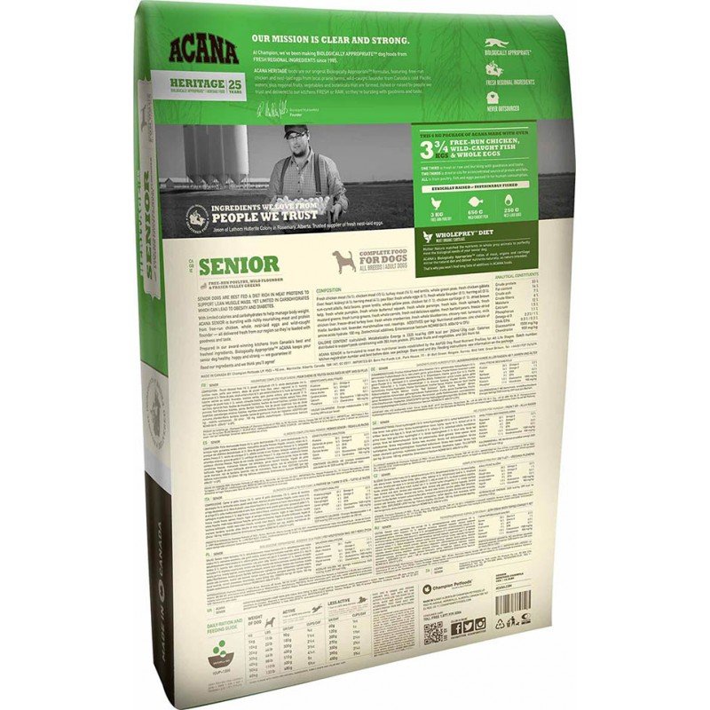 ACANA SENIOR 11,4KG ΞΗΡΑ ΤΡΟΦΗ ΣΚΥΛΟΥ ACANA SENIOR 11,4KG ΞΗΡΑ ΤΡΟΦΗ ΣΚΥΛΟΥ