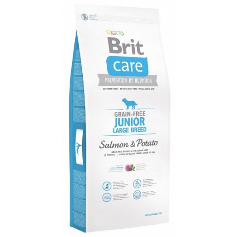 Brit Care Grain Free Junior Large Salmon & Potato 12kg  ΞΗΡΑ ΤΡΟΦΗ ΣΚΥΛΟΥ