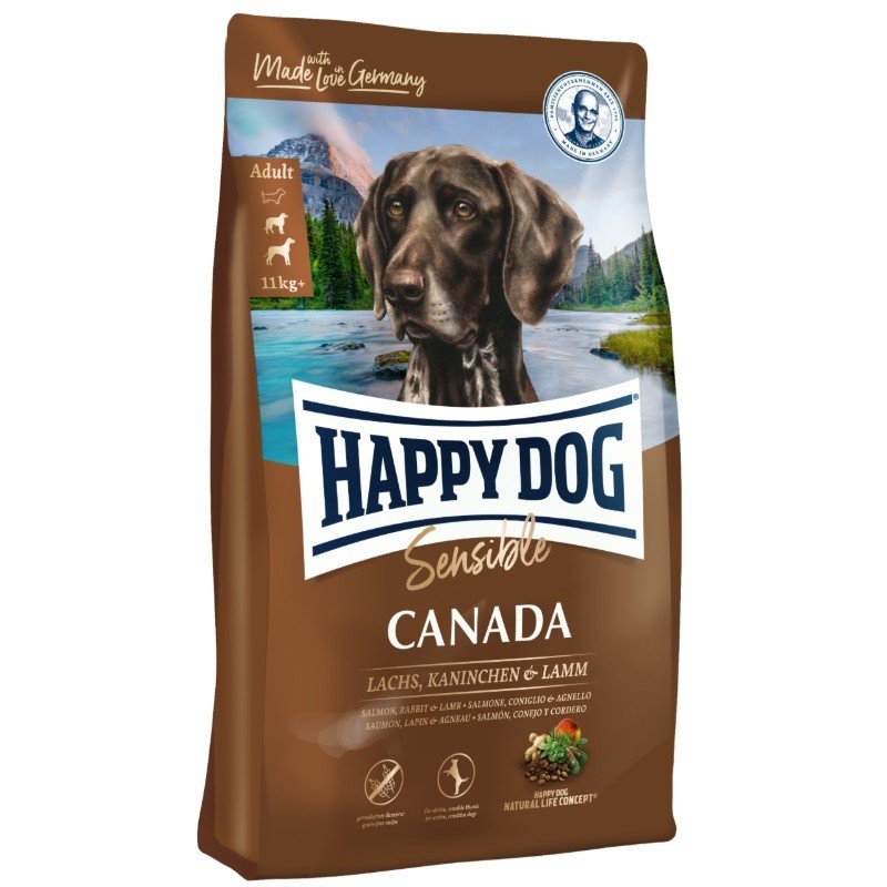 HAPPY DOG CANADA GRAIN FREE 12,5Kg + HAPPY DOG GREECE 4KG ΔΩΡΟ ΣΚΥΛΟΙ