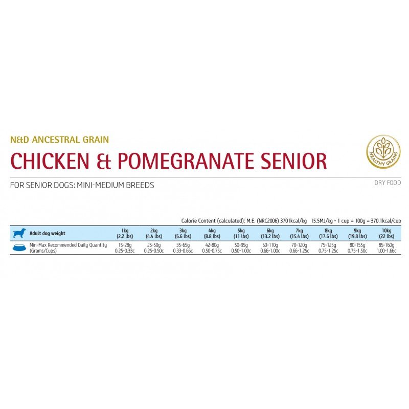 N&D LOW GRAIN CHICKEN & POMEGRANATE SENIOR MINI 2.5KG ΞΗΡΑ ΤΡΟΦΗ ΣΚΥΛΟΥ N&D LOW GRAIN CHICKEN & POMEGRANATE SENIOR MINI 2.5KG ΞΗΡΑ ΤΡΟΦΗ ΣΚΥΛΟΥ