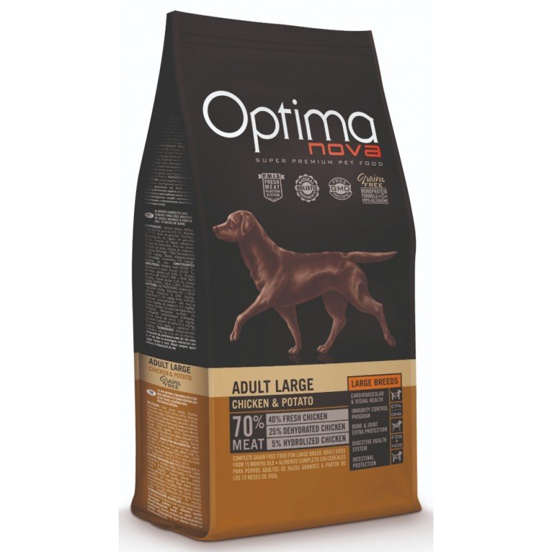 Optimanova Grain Free Adult Large Breed Chicken & Potato 12kg ΞΗΡΑ ΤΡΟΦΗ ΣΚΥΛΟΥ Optimanova Grain Free Adult Large Breed Chicken & Potato 12kg ΞΗΡΑ ΤΡΟΦΗ ΣΚΥΛΟΥ