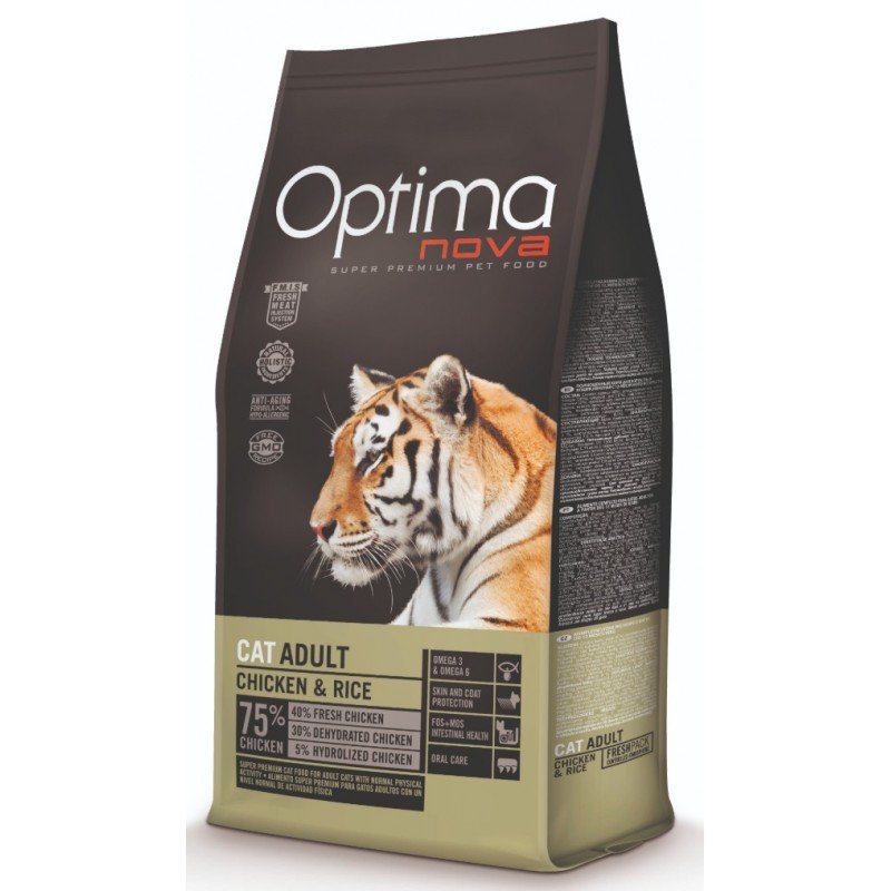 Optimanova Cat Adult Chicken & Rice 2kg ΞΗΡΑ ΤΡΟΦΗ ΓΑΤΑΣ Optimanova Cat Adult Chicken & Rice 2kg ΞΗΡΑ ΤΡΟΦΗ ΓΑΤΑΣ