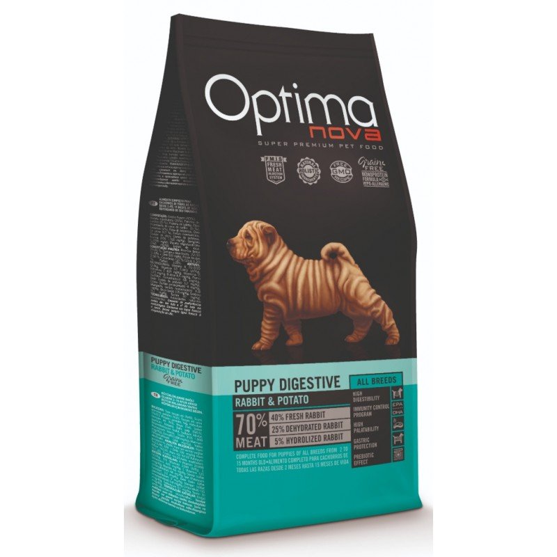 Optimanova Grain Free Puppy Digestive Rabbit & Potato 12kg ΞΗΡΑ ΤΡΟΦΗ ΣΚΥΛΟΥ
