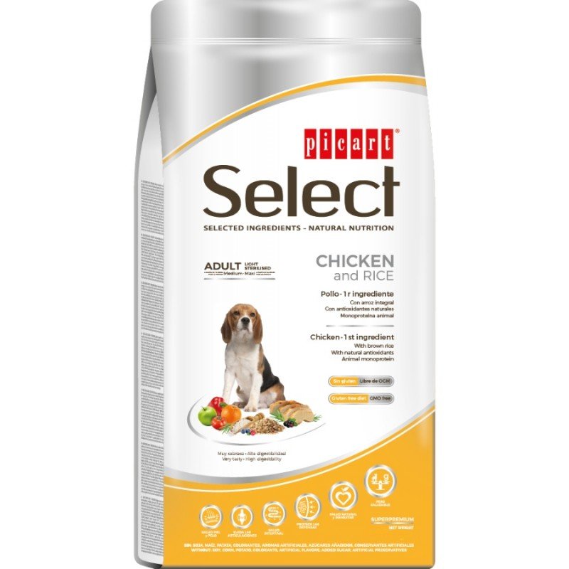 Picart Select Adult Light-Sterilised 12kg ΞΗΡΑ ΤΡΟΦΗ ΣΚΥΛΟΥ Picart Select Adult Light-Sterilised 12kg ΞΗΡΑ ΤΡΟΦΗ ΣΚΥΛΟΥ