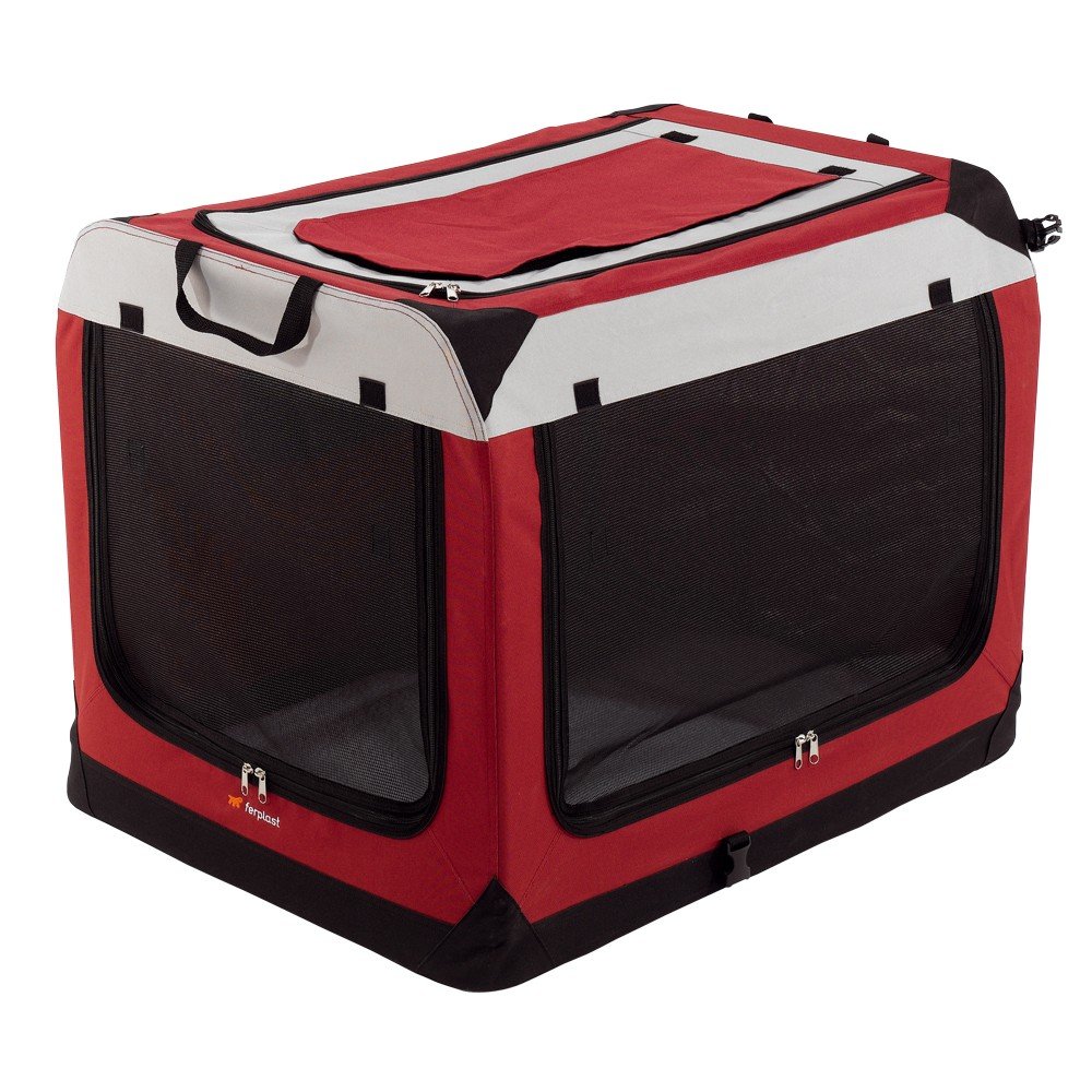 Ferplast Portable Dog Kennel HOLIDAY 2 Foldable Dog Carrier Small Size