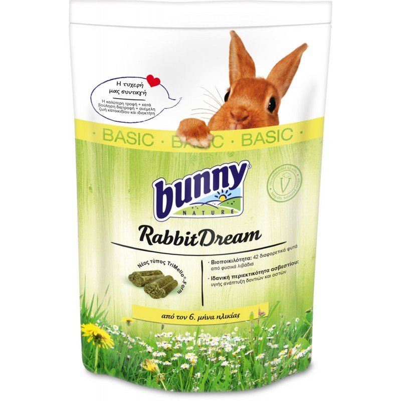 Bunny Nature Rabbit Dream Basic 750gr ΤΡΟΦΕΣ ΚΟΥΝΕΛΙΩΝ Bunny Nature Rabbit Dream Basic 750gr ΤΡΟΦΕΣ ΚΟΥΝΕΛΙΩΝ