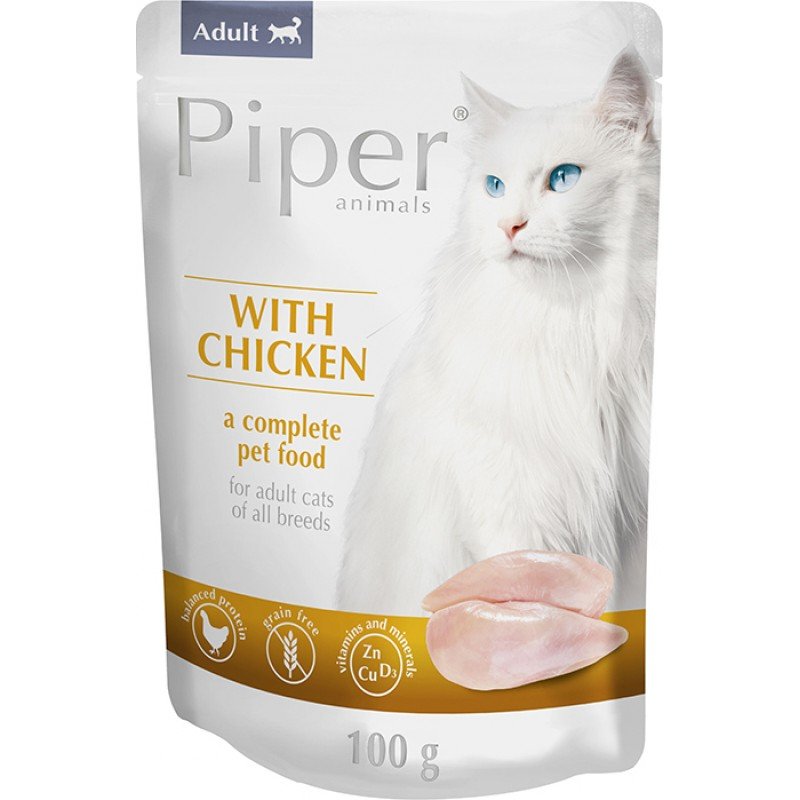 Piper Cat Adult Chicken (Κοτόπουλο) Pouch 100gr ΓΑΤΕΣ